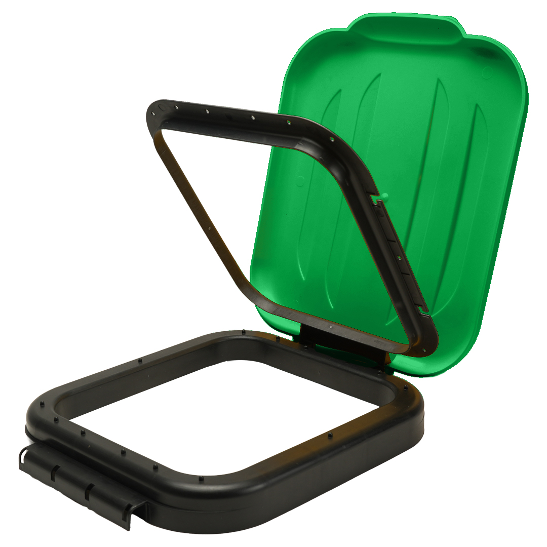 Pokrywy wymienne do stojaków 120 L (żółty / niebieski / zielony) 2